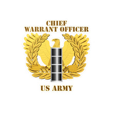 Load image into Gallery viewer, Kiss-Cut Vinyl Decals - Army - Emblem - Warrant Officer - CW4 wo DS