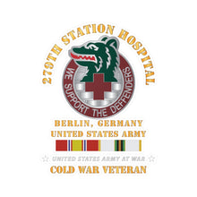 Load image into Gallery viewer, Kiss-Cut Vinyl Decals - Army - 279th Station Hospital - Berlin, Germany w COLD SVC X 300