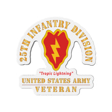 Load image into Gallery viewer, Die-Cut Magnets - Army - SSI - 25th Infantry Division - Tropic Lightning - US Army Veteran X 300