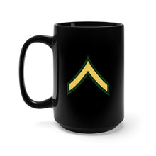 Load image into Gallery viewer, Black Mug 15oz -Army - Private E-2 (PV2)