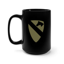 Load image into Gallery viewer, Black Mug 15oz - SSI - 1st Cavalry Division - Subdued X 300