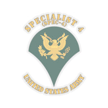 Load image into Gallery viewer, Kiss-Cut Stickers - Army - Enlisted - SPEC 5 - Specialist 5 - Std - Retired X 300