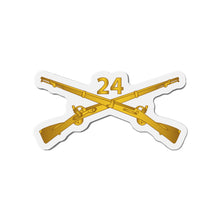Load image into Gallery viewer, Die-Cut Magnets - 24th Infantry Regiment Branch wo Txt