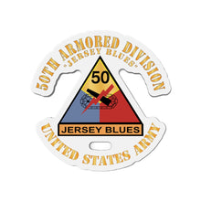Load image into Gallery viewer, Die-Cut Magnets - Army - 50th Armored Division - SSI - Jersey Blues - Jersey Blues - US Army X 300