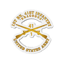 Load image into Gallery viewer, Die-Cut Magnets - Army - 1st Bn, 41st Infantry - Dragoons