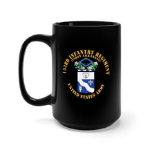 Load image into Gallery viewer, Black Mug 15oz - COA - 153rd Infantry Regiment (First Arkansas) w Txt X 300