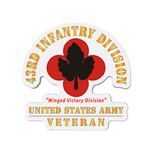 Load image into Gallery viewer, Die-Cut Magnets - Army - SSI - 43rd Infantry Division - Winged Victory Division - US Army Veteran X 300