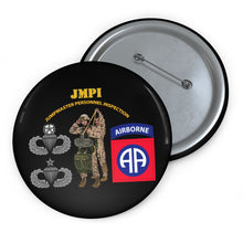 Load image into Gallery viewer, Custom Pin Buttons - JMPI - 82nd Airborne Div V1