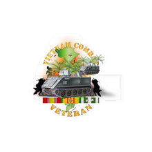 Load image into Gallery viewer, Kiss-Cut Vinyl Decals - Army - Vietnam Combat Vet - w APCs- Ambush