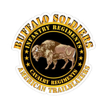Load image into Gallery viewer, Kiss - Cut Stickers - Army - Buffalo Soldiers - Infantry - Cavalry Regiments X 300