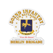 Load image into Gallery viewer, Die-Cut Magnets - 4th Battalion 502nd Infantry - Berlin Brigade X 300