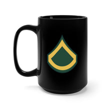 Load image into Gallery viewer, Black Mug 15oz - Army - Private First Class E-3 (PFC)