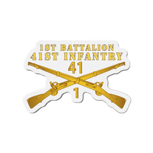Load image into Gallery viewer, Die-Cut Magnets - Army - 1st Bn 41st Infantry X 300 - Hat