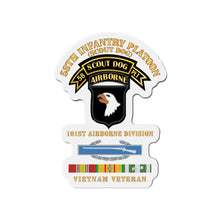 Load image into Gallery viewer, Die-Cut Magnets - Army - 58th Infantry Platoon - Scout Dog - w CIB - VN SVC X 300