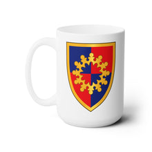 Load image into Gallery viewer, White Ceramic Mug 15oz - Army - 149th Armor Brigade - SSI wo Txt X 300