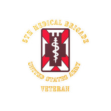 Load image into Gallery viewer, Kiss-Cut Vinyl Decals - Army - 5th Medical Brigade - Veteran