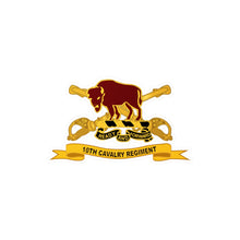 Load image into Gallery viewer, Kiss-Cut Vinyl Decals - Army - 10th Cavalry Regiment w Br - Ribbon