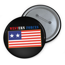 Load image into Gallery viewer, Custom Pin Buttons - Flag - Western Forces - 2 Star