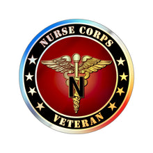 Load image into Gallery viewer, Holographic Die-cut Stickers - Nurse Corps Veteran