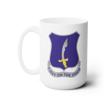 Load image into Gallery viewer, White Mug 15oz - Army - 369th Infantry Regiment - First Draw - wo Txt