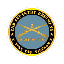 Load image into Gallery viewer, Kiss - Cut Stickers - Army - 2nd Infantry Regiment Branch - Do Not Touch Me - Vung Tàu, Vietnam X 300