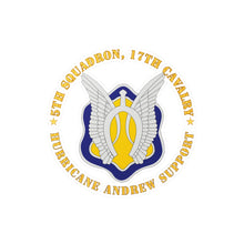 Load image into Gallery viewer, Kiss-Cut Vinyl Decals - Army - 5th Squadron, 17th Cavalry - Hurricane Andrew Support