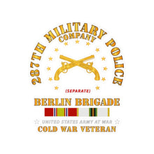 Load image into Gallery viewer, Kiss-Cut Vinyl Decals - Army - 287th Military Police Company - Berlin Bde w COLD SVC