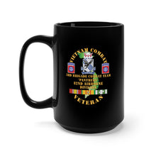 Load image into Gallery viewer, Black Mug 15oz - Army - Vietnam Combat Vet - 3rd Bde Cbt Team, 82nd Airborne Div - PANTHERS - VN SVC X 3