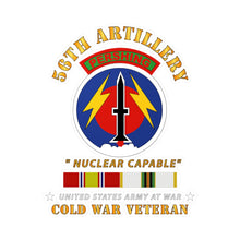 Load image into Gallery viewer, Kiss-Cut Vinyl Decals - Army - 56th Artillery - Pershing - Nuclear Capable w COLD Svc Medals
