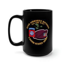 Load image into Gallery viewer, Black Mug 15oz - 82nd Airborne Div - Beret - Mass Tac - Maroon - 82nd Avn Regt
