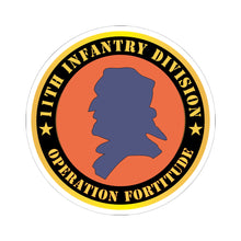 Load image into Gallery viewer, Kiss - Cut Stickers - Army - 11th Infantry Division - Operation Fortitude X 300