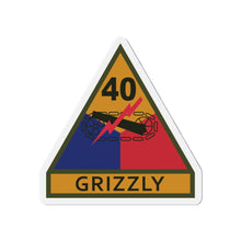 Load image into Gallery viewer, Die-Cut Magnets -SSI - 40th Armored Division w Name Tape X 300