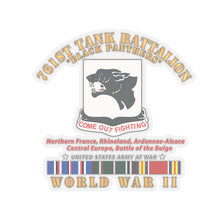 Load image into Gallery viewer, Kiss-Cut Stickers - Army - 761st Tank Battalion - Black Panthers - WWII EU SVC