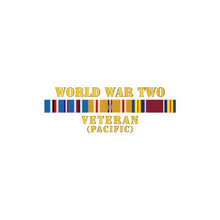 Load image into Gallery viewer, Kiss-Cut Vinyl Decals - Army - WWII Veteran w PAC SVC