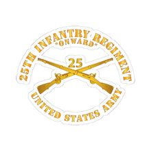 Load image into Gallery viewer, Kiss - Cut Stickers - Army - 25th Infantry Regiment - Onward - Branch Insignia