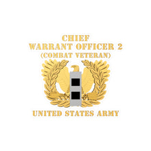 Load image into Gallery viewer, Kiss-Cut Vinyl Decals - Army - Chief Warrant Officer - CW02 - Combat Veteran - Flat - Eagle and Bar X 300