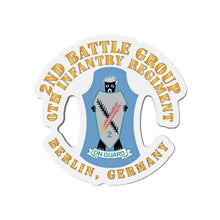 Load image into Gallery viewer, Die-Cut Magnets -SSI -2nd Battlegroup - 6th Infantry Regt - Berlin Bde, Germany X 300