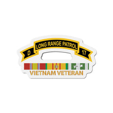 Load image into Gallery viewer, Die-Cut Magnets - Army - Troop D 17th Cav Long Range Patrol Vietnam Vet w VN SVC X 300