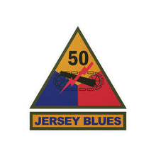 Load image into Gallery viewer, Kiss-Cut Vinyl Decals - SSI - 50th Armored Division w Name Tape X 300