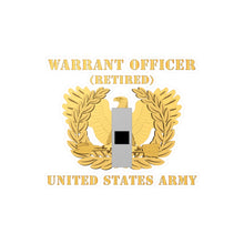 Load image into Gallery viewer, Kiss-Cut Vinyl Decals - Army - Warrant Officer - W01 - Retired - Flat - Eagle and Bar X 300