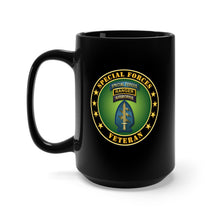Load image into Gallery viewer, Black Mug 15oz - Army - Special Forces - Ranger Veteran