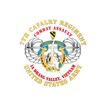Load image into Gallery viewer, Kiss-Cut Vinyl Decals - Army - Air Assault - 7th Cav - IA Drang X300