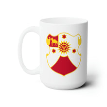 Load image into Gallery viewer, White Ceramic Mug 15oz - Army - 24th Field Artillery Regiment woTxt