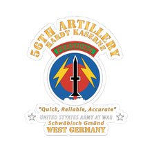 Load image into Gallery viewer, Kiss - Cut Stickers - Army - 56th Artillery Command - Pershing - Hardt Kaserne X 300