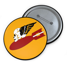 Load image into Gallery viewer, Custom Pin Buttons - AAC - 552nd Fighter-Bomber Squadron WWII - SSI