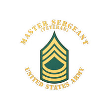 Load image into Gallery viewer, Kiss-Cut Vinyl Decals - Army - Master Sergeant - MSG - Veteran - Flat X 300
