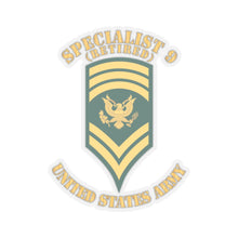 Load image into Gallery viewer, Kiss-Cut Stickers - Army - Enlisted - SPEC 9 - Specialist 9 - Std - Veteran X 300