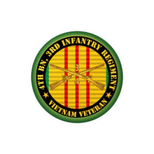 Load image into Gallery viewer, Kiss-Cut Vinyl Decals - Army - 4th Bn 3rd Infantry Regiment - Vietnam Veteran w Inf Branch