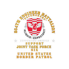 Load image into Gallery viewer, Kiss-Cut Vinyl Decals - Army - 864th Eng Bn - JTF6 Supporting America