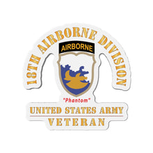 Load image into Gallery viewer, Die-Cut Magnets - Army - SSI - 18th Airborne Division - Phantom - US Army Veteran X 300